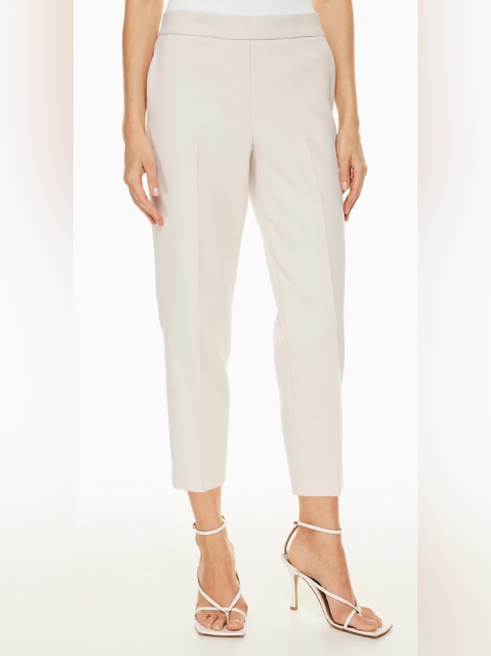Babaton Conan Soft Cream Elastic-Waist Pants Size 8 - Picture 2 of 13